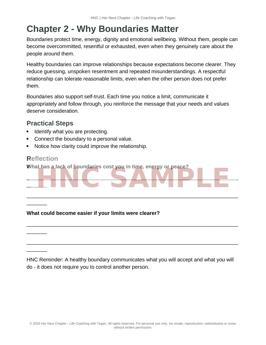 HNC Boundaries Bundle – Deep Dive Book + Practical Workbook