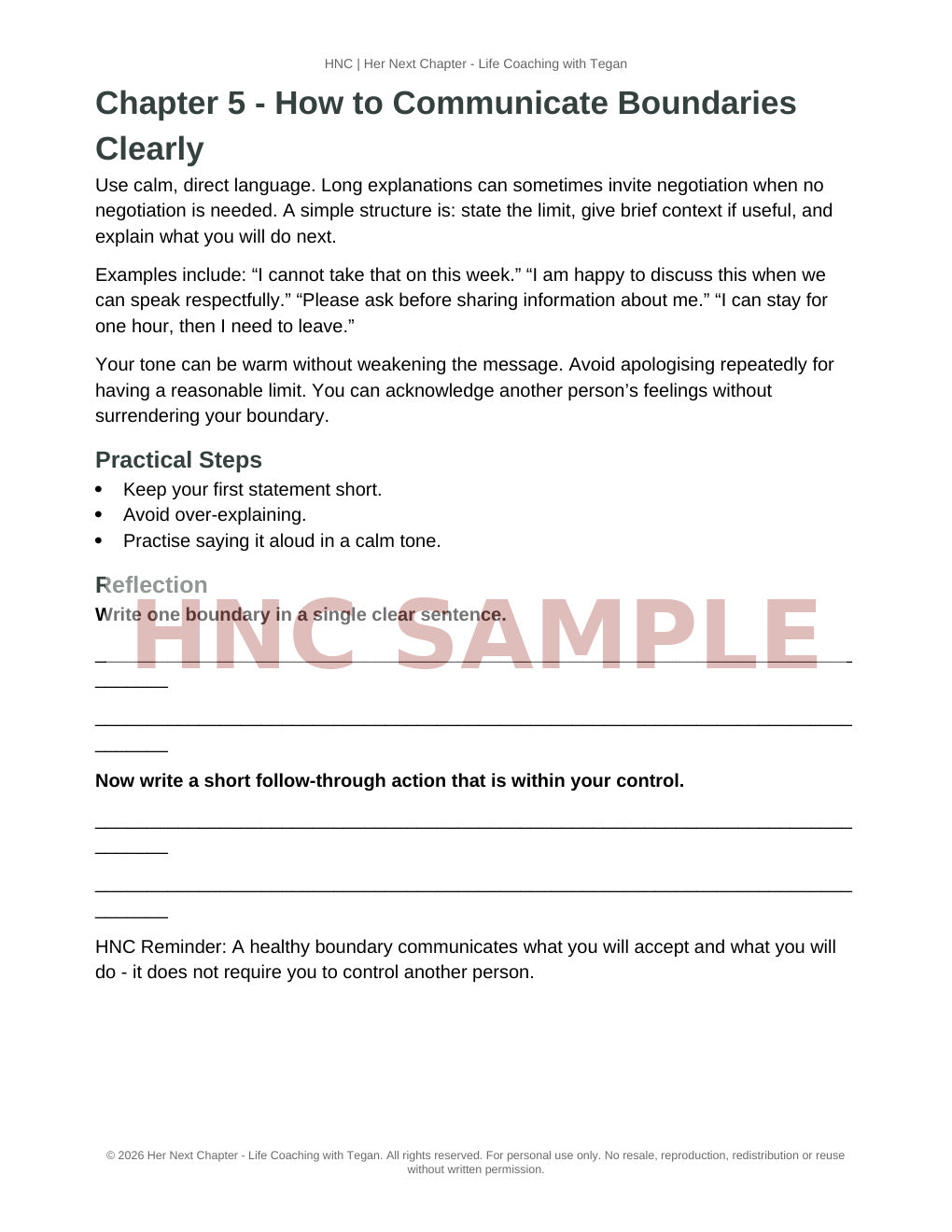 HNC Boundaries Bundle – Deep Dive Book + Practical Workbook